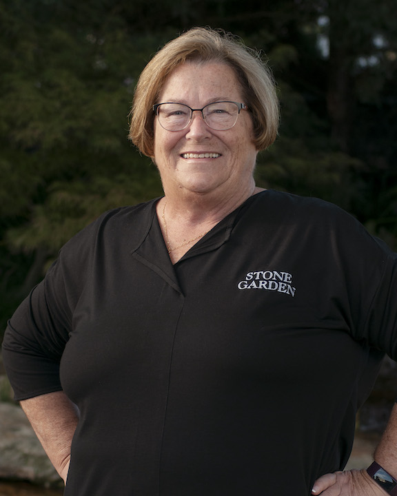 stone garden employee Becky