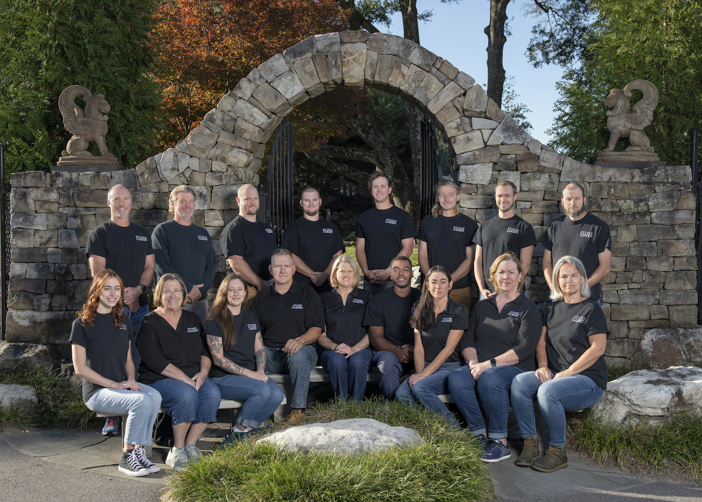 group photo of Stone Garden staff